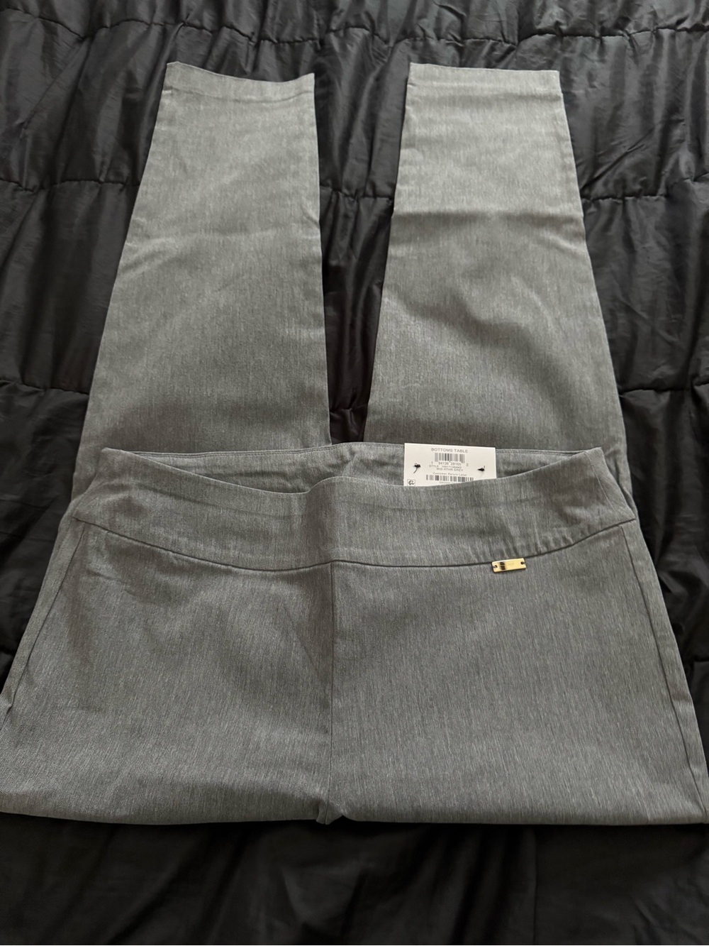 INC International Concepts Women's Straight-Leg Pants in Gray
